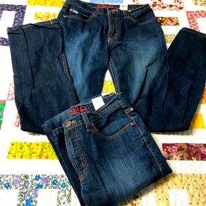 Two for one…lot of two…Jenna Cinch Womens Slim 28/5L (33” inseam) bootcut jeans
